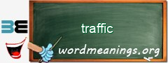 WordMeaning blackboard for traffic